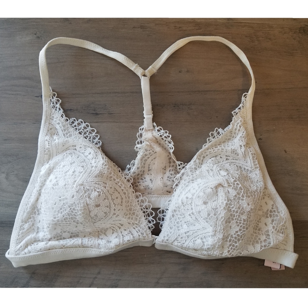Victoria's Secret white lace bralette